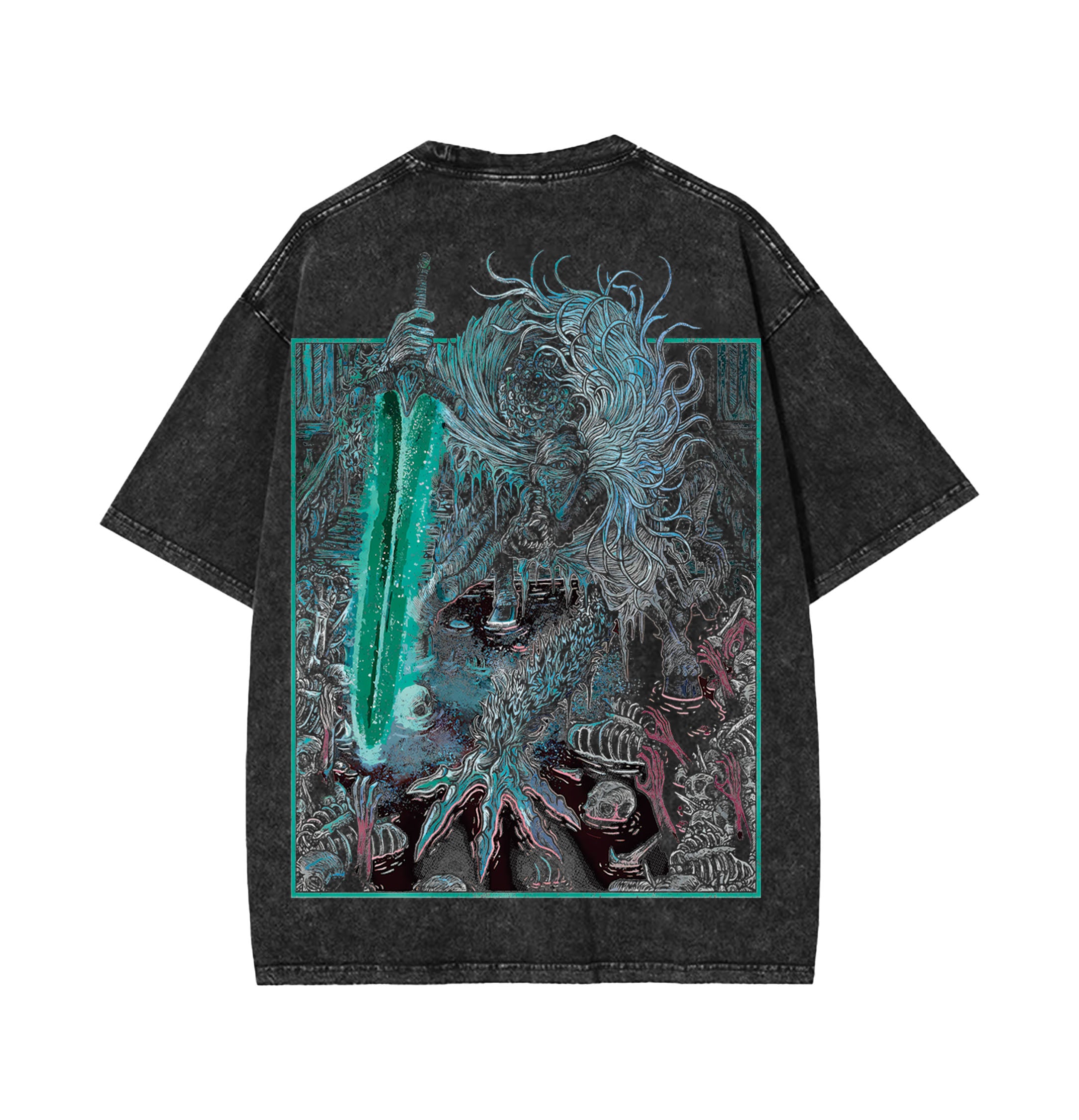 Bloodborne Ludwig the Accursed Holy Blade Double Printed Unisex Acid Washed Tee [TPR] - Image 3